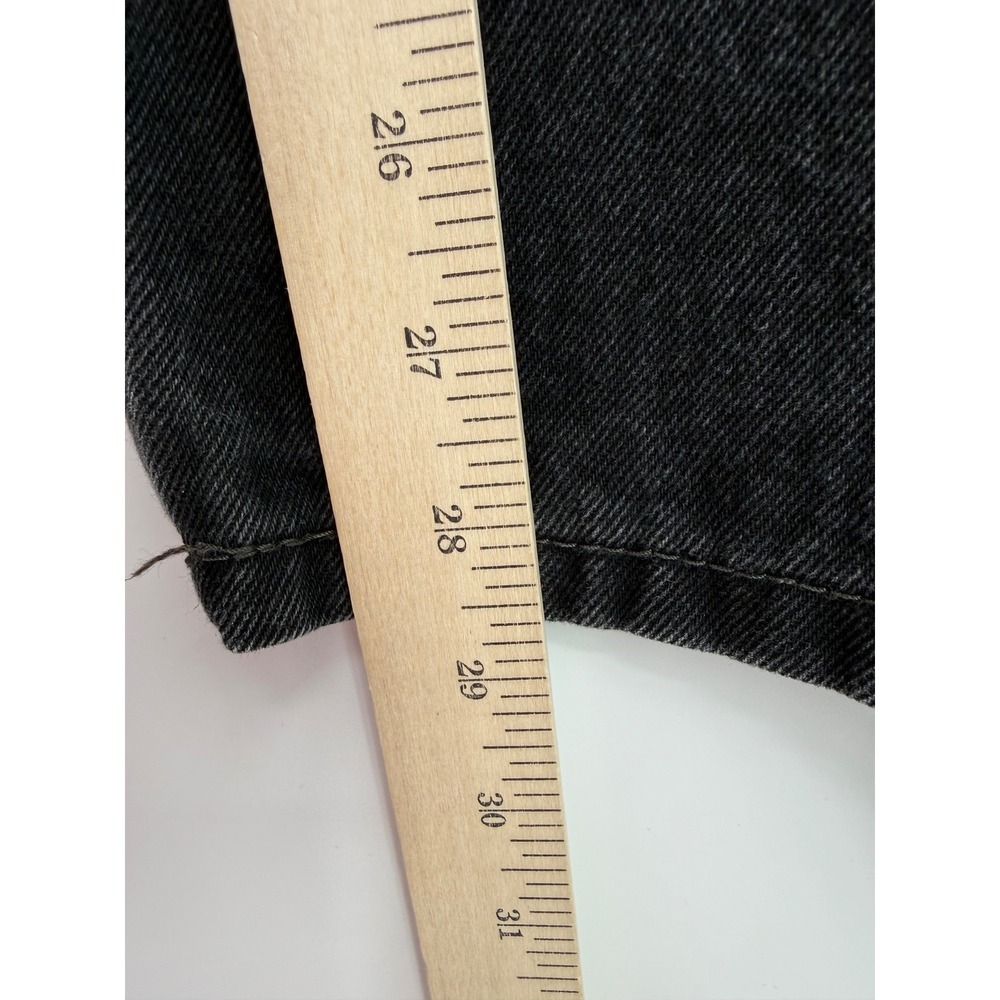 Levis 550 Jeans Mens 34x29 Black Relaxed Fit Tapered Leg Fade Denim Pants - Picture 8 of 10